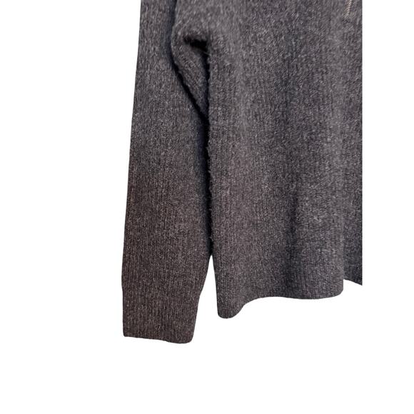 J.Crew half zip dark grey ribbed pullover sweater - Picture 7 of 7